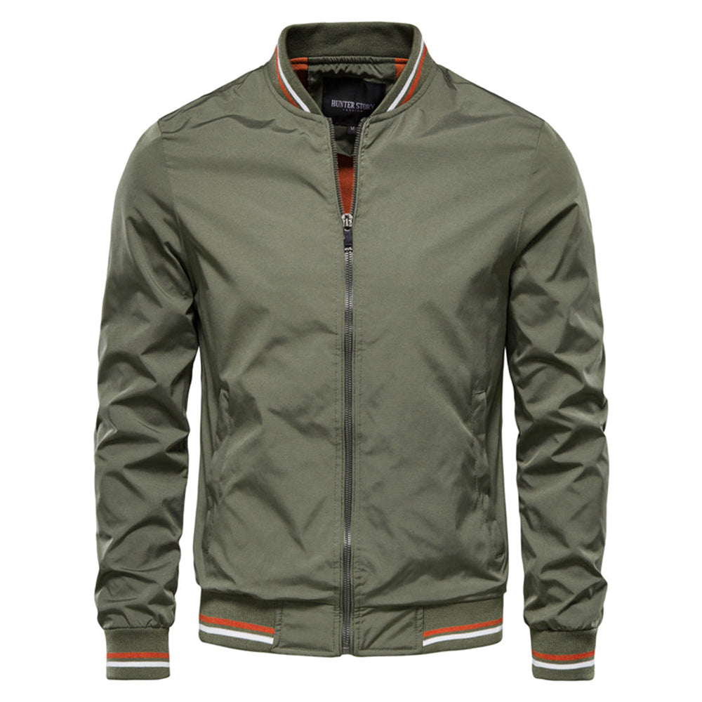 Bradley | Men's Bomber Jacket | Ribbed Collar - Vellmont & Co.