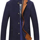 Colin | Men's Stand Collar Coat | Quilted Lining