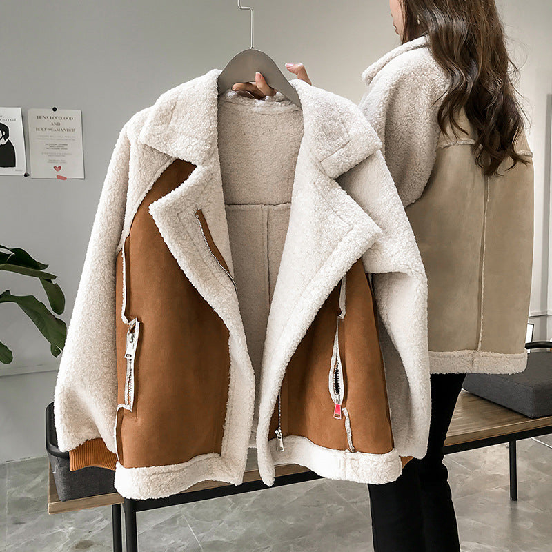 Heather | Women's Aviator Jacket | Oversized Collar - Vellmont & Co.