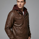 Isaac | Men's Biker Jacket | Removable Hood