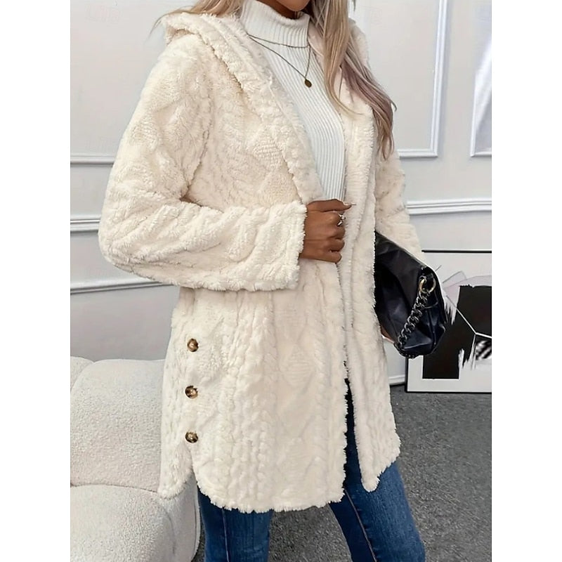 Joanna | Women's Hooded Jacket | Cozy Texture - Vellmont & Co.