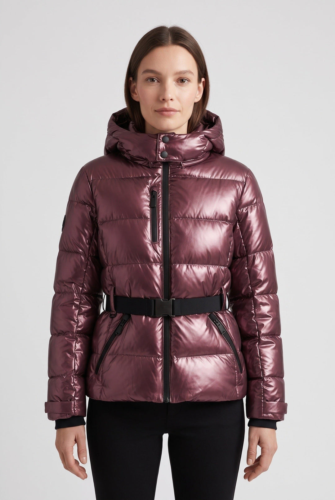 Olalla | Women's Quilted Puffer Jacket | Hooded & Belted - Vellmont & Co.
