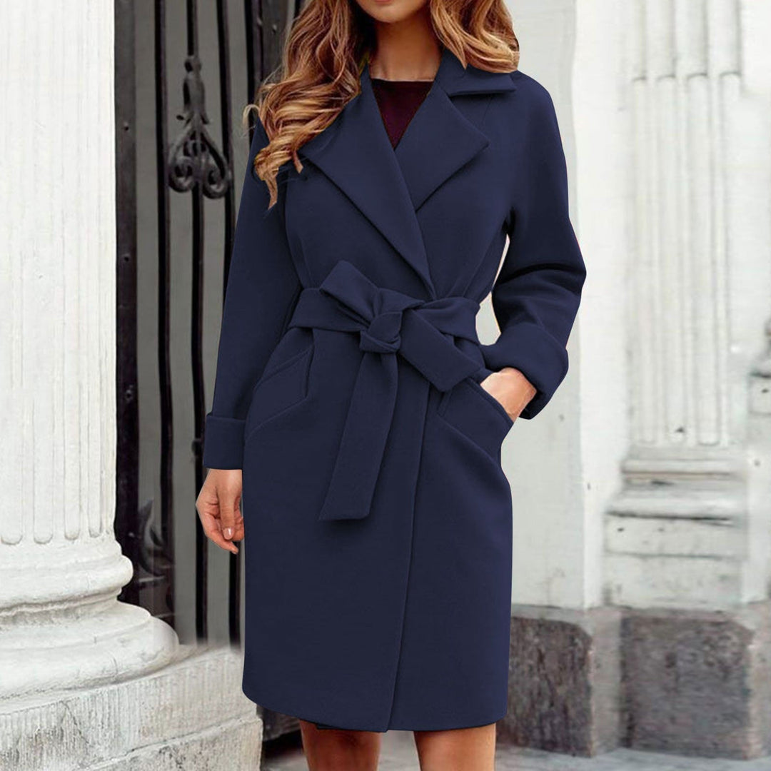 Sophia | Women's Belted Trench Coat | Wide Lapel - Vellmont & Co.