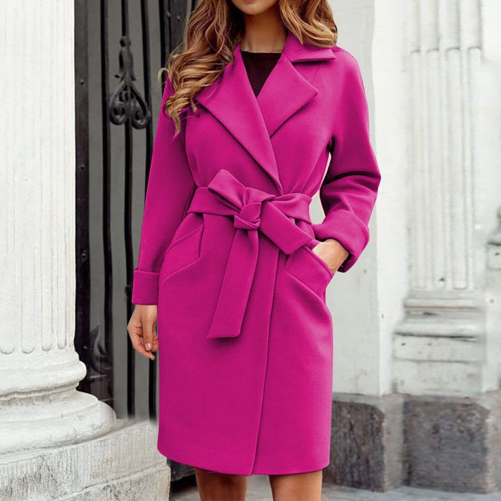 Sophia | Women's Belted Trench Coat | Wide Lapel - Vellmont & Co.