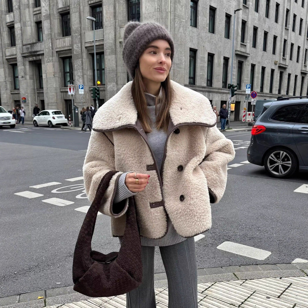 Tessa | Women's Teddy Jacket | Shawl Collar - Vellmont & Co.