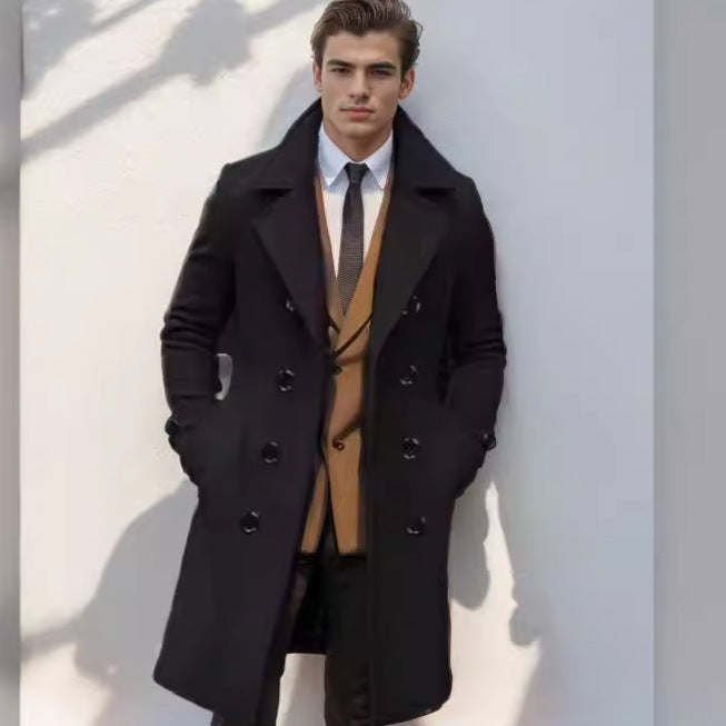 William | Men's Double-Breasted Trench Coat | Notch Lapel - Vellmont & Co.