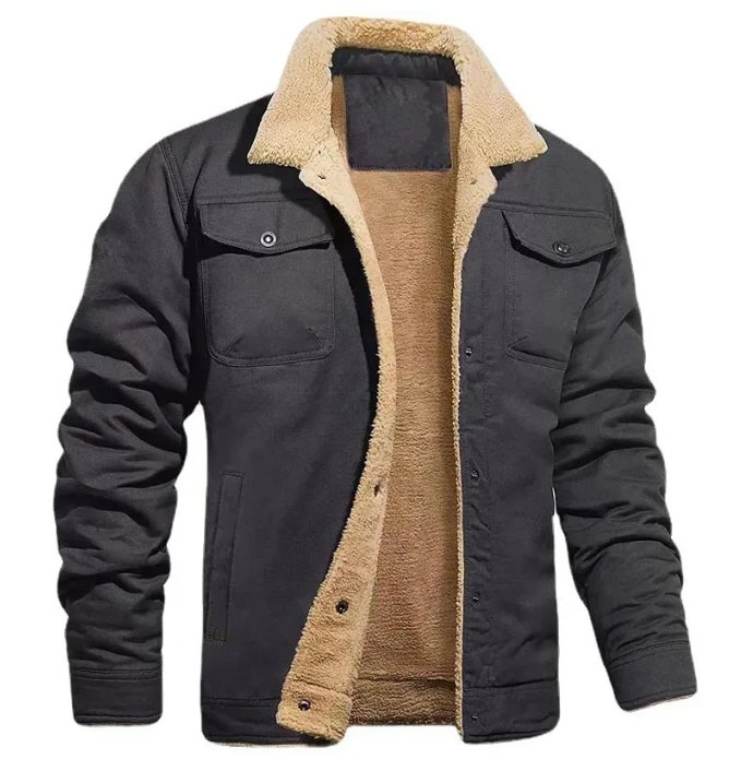 Wyatt | Men's Sherpa-Lined Jacket | Button-Front - Vellmont & Co.
