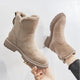 Yvonne | Women's Suede Ankle Boots | Sheepskin-Lined